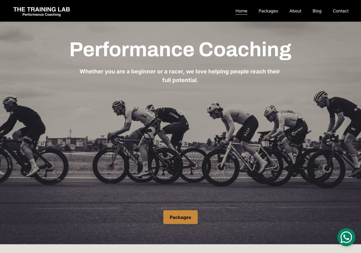 The Training Lab website, built by Luma Digital Marketing